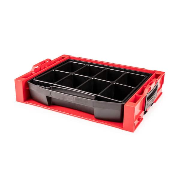 TEKTON Open Top Drawer (LS-Tray) with 8-Cavity Parts Tray and Stacking Drawer Rack