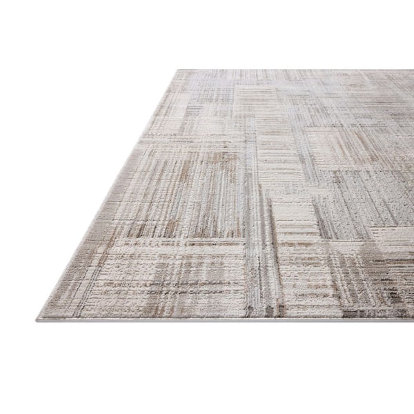 Hollis Pebble / Ivory 9 ft. 2 in. x 13 ft. Contemporary Area Rug