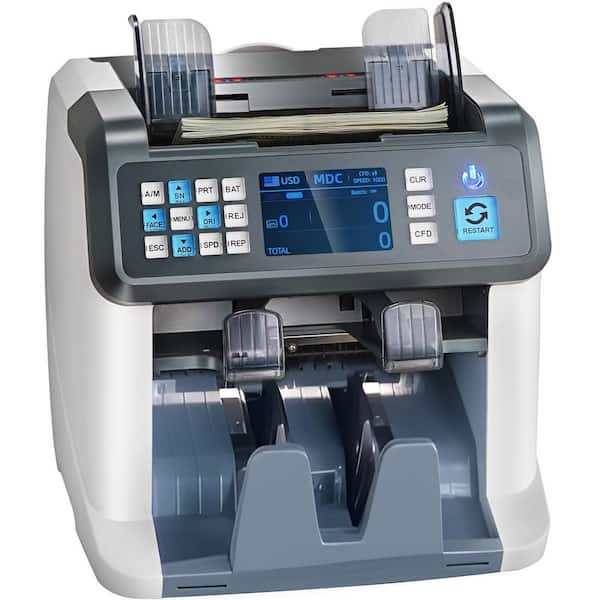 Money Counter Machine, Food Vacuum Sealer, Bill Counter with Mixed Denomination, 2CIS, SN, UV, IR, MG, DD Black