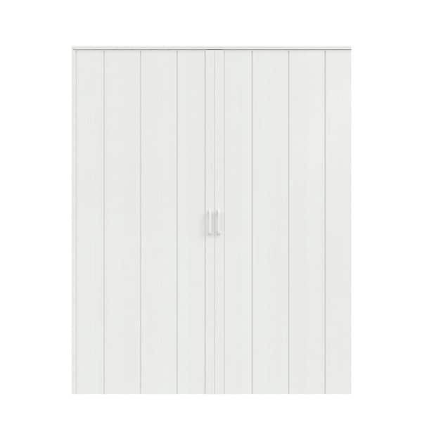 doorzoリクエスト SOCBAZZAR 60 in x 80 in. (Double 32 in. ) White Oak Finished