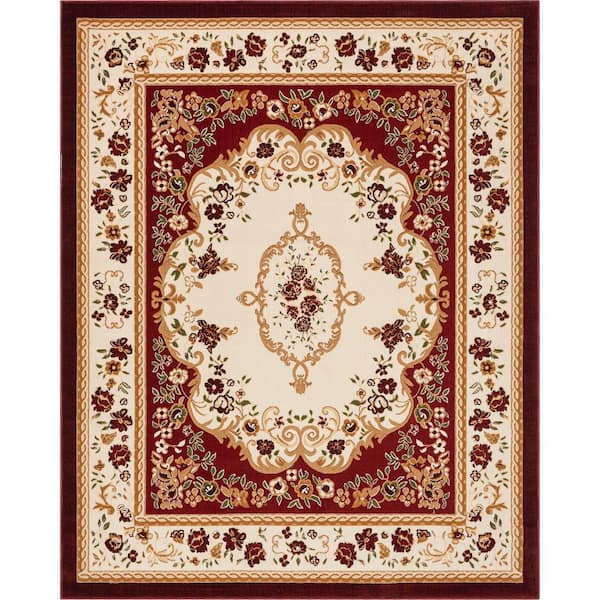 Well Woven Dulcet Versaille Red 9 ft. x 13 ft. Traditional Area Rug
