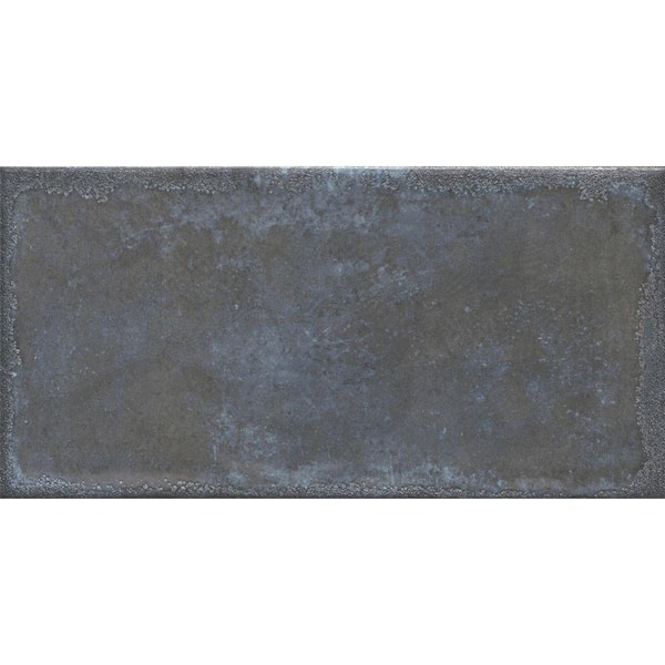 Unbranded Exhale Azul 5.91 in. x 12.44 in. Glossy Porcelain Floor and Wall Tile (9.18 sq. ft./ Case)
