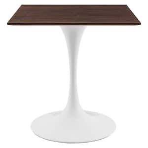 Lippa 28 in. Square Cherry Walnut 28.5 in. Dining Table