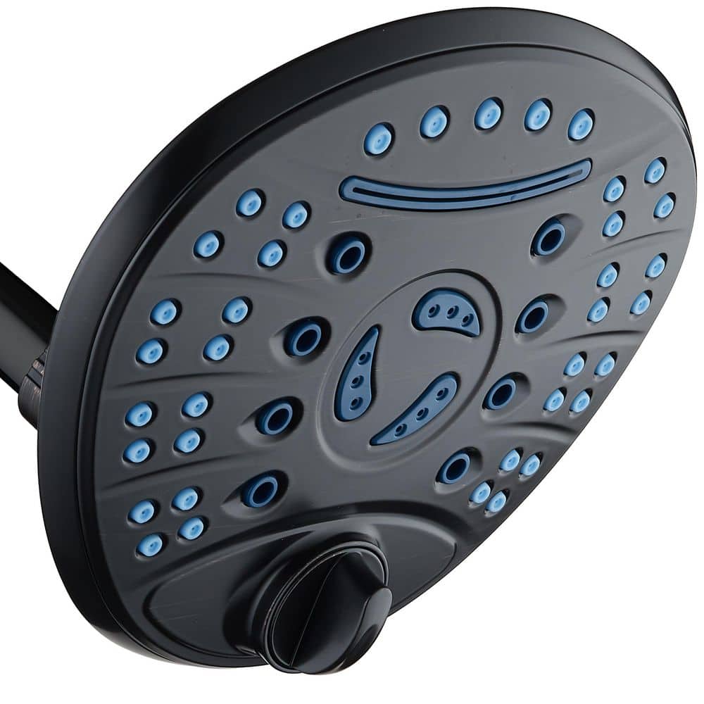 6-Spray Patterns 2.5 GPM Floe Rate Giant 6 Setting 7 in. Dia Wall Mount Fix