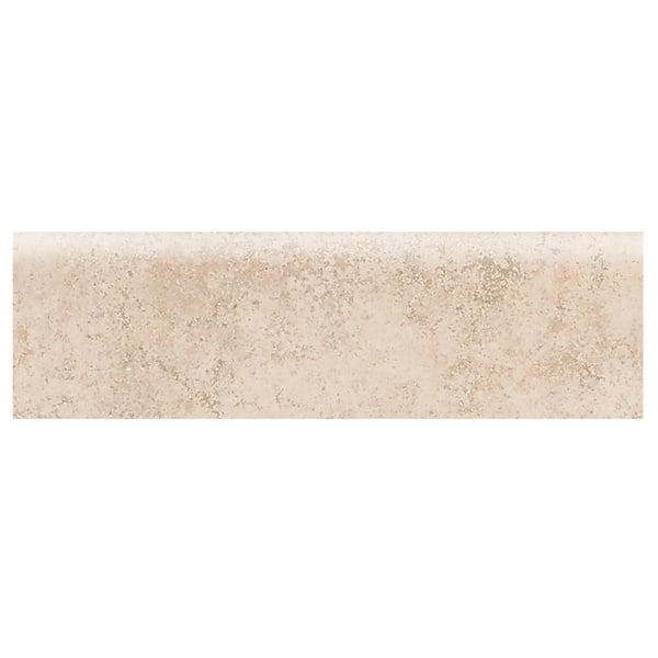 Daltile Briton Bone 3 in. x 12 in. Ceramic Bullnose Floor and Wall Tile (0.25702 sq. ft. / piece)