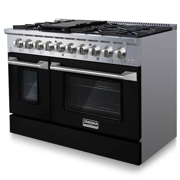 KitchenAid 48 Professional Double Oven Dual Fuel Range in Matte