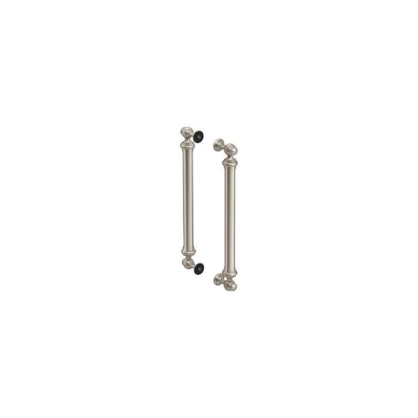 KOHLER Artifacts 2.88 in. Back-To-Back Shower Door Handle in Vibrant Brushed Nickel (1-Pair)