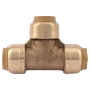 1/2 in. Push-to-Connect Brass Tee Fitting (10-Pack)