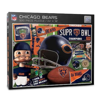 NFL Chicago Bears Retro Series Puzzle (500-Pieces)