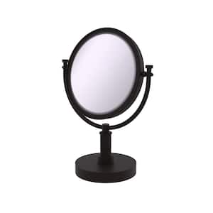 8 in. x 15 in. x 5 in. Vanity Top Single Makeup Mirror 3X Magnification in Oil Rubbed Bronze