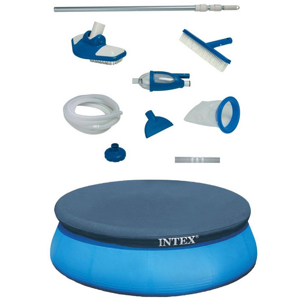 UPC 193802136760 product image for 15 ft. x 180 in. Round Deluxe Pool Maintenance Kit and Inflatable Pool Cover | upcitemdb.com