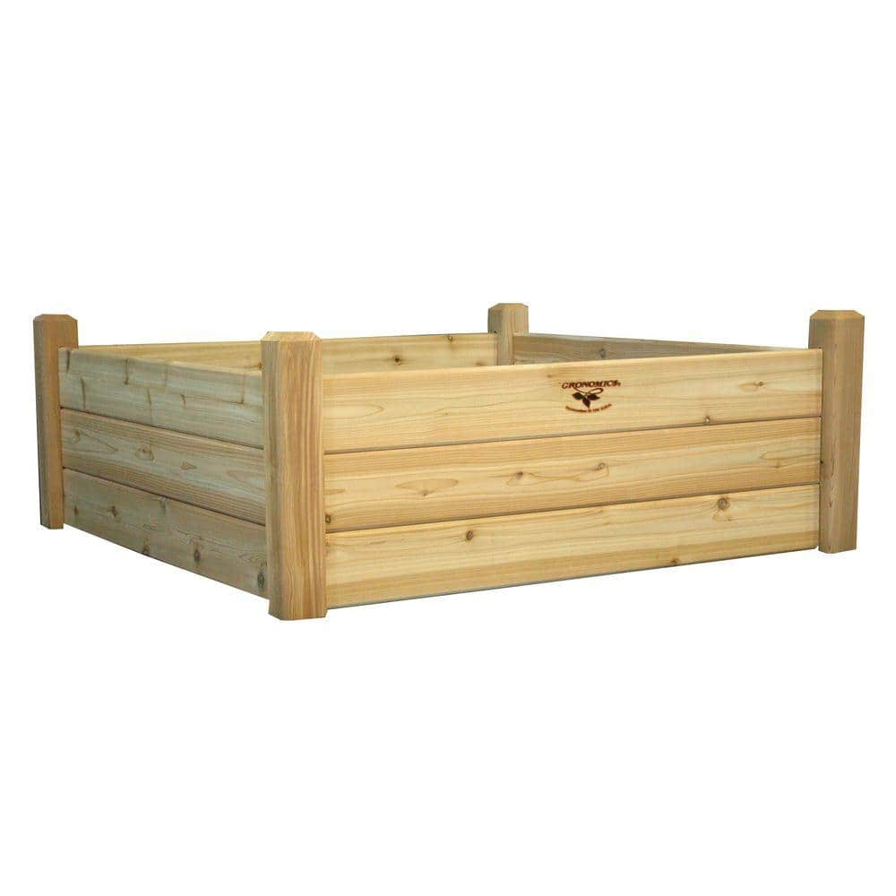 Gronomics 48 in. x 48 in. x 19 in. Raised Garden Bed RGBT 48-48 - The ...