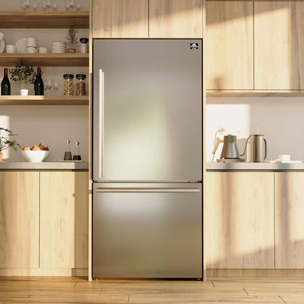 31" Milano Espresso Bottom Freezer Right Swing Door Refrigerator, 17.2 cu. ft.