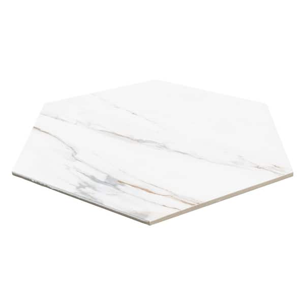 み:) MSI Genesis White 19 in. x 22 in. Matte Porcelain Marble