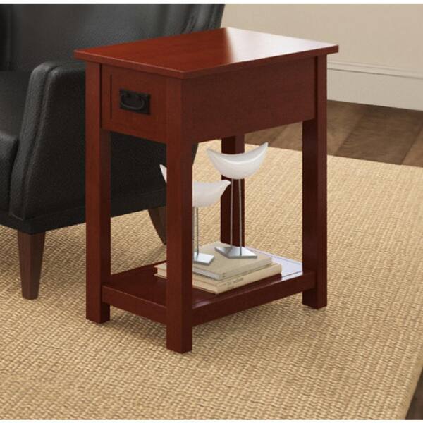 Alaterre Furniture Cherry Storage Side Table
