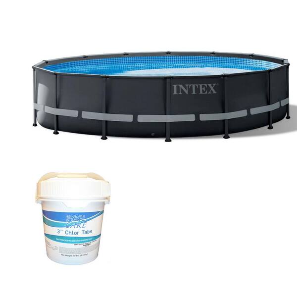 Intex 14 ft. x 42 in. Ultra XTR Frame Above Ground Pool Set with 3 In Chlorine Tablets