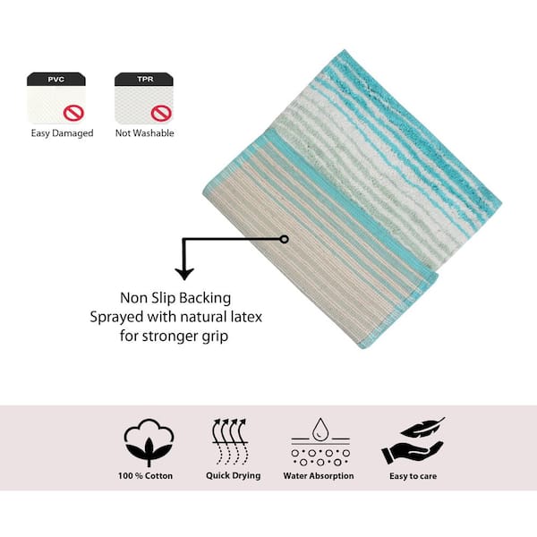 Water absorption Bathroom rug for kitchen TPR Anti-Slip pool Bath