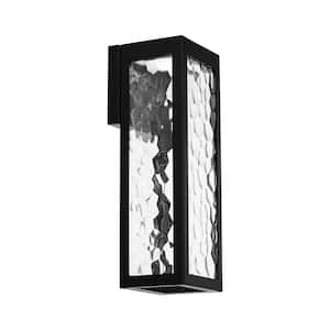 Hawthorne 18 in. Hardwired LED Indoor and Outdoor Wall Light 3000K in Black