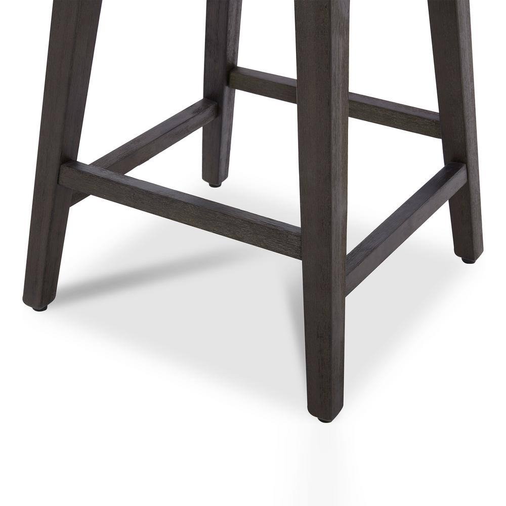 Fog Gray Fabric Swivel Counter Height Bar Stools with Nailhead Trim, Set of 2