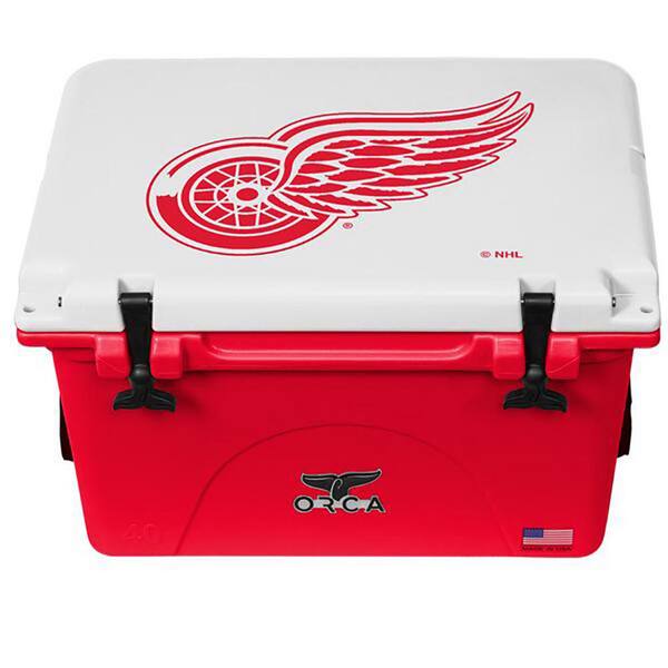 ORCA 40 QT Cooler Red/White - Detroit Red Wings