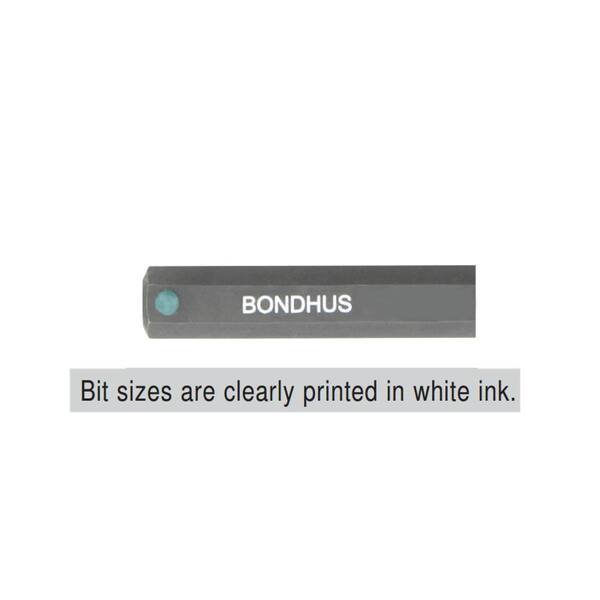 Bondhus 43812 1/4” ProHold Ball Bit 6 w/ 3/8 Dr Socket 