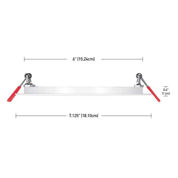 Elite Series 6 in. LED DuoBright, 3-Level Lumen Select, Ultraslim Canless Recessed Light, Adjustable CCT (4-Pack)