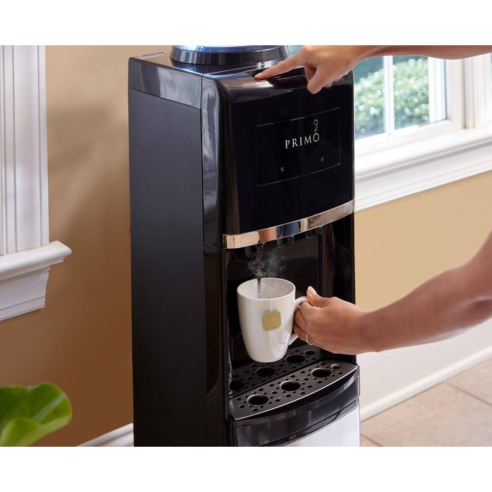 Primo Black and Stainless Steel Top Load Water Dispenser