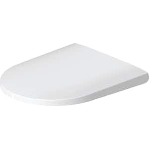 D-Neo Round Closed Front Toilet Seat in White