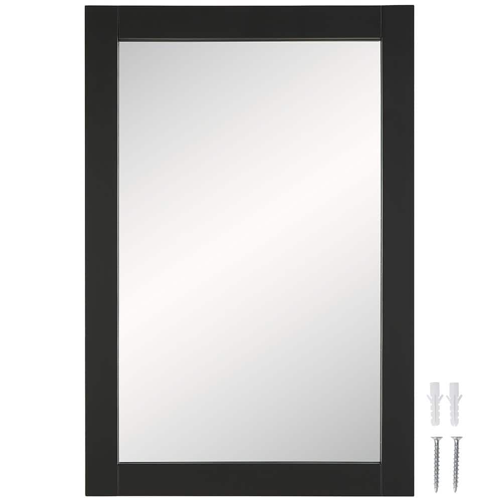 Shorewood 24 in. W x 30 in. H in Large Rectangular, Framed Wood Wall Mirror