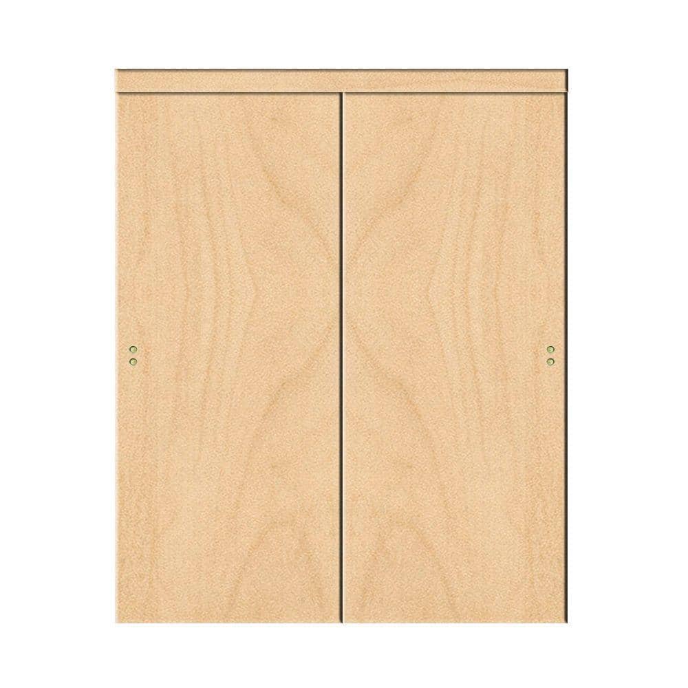 Impact Plus 48 in. x 80 in. Smooth Flush Solid Core Stain Grade Maple