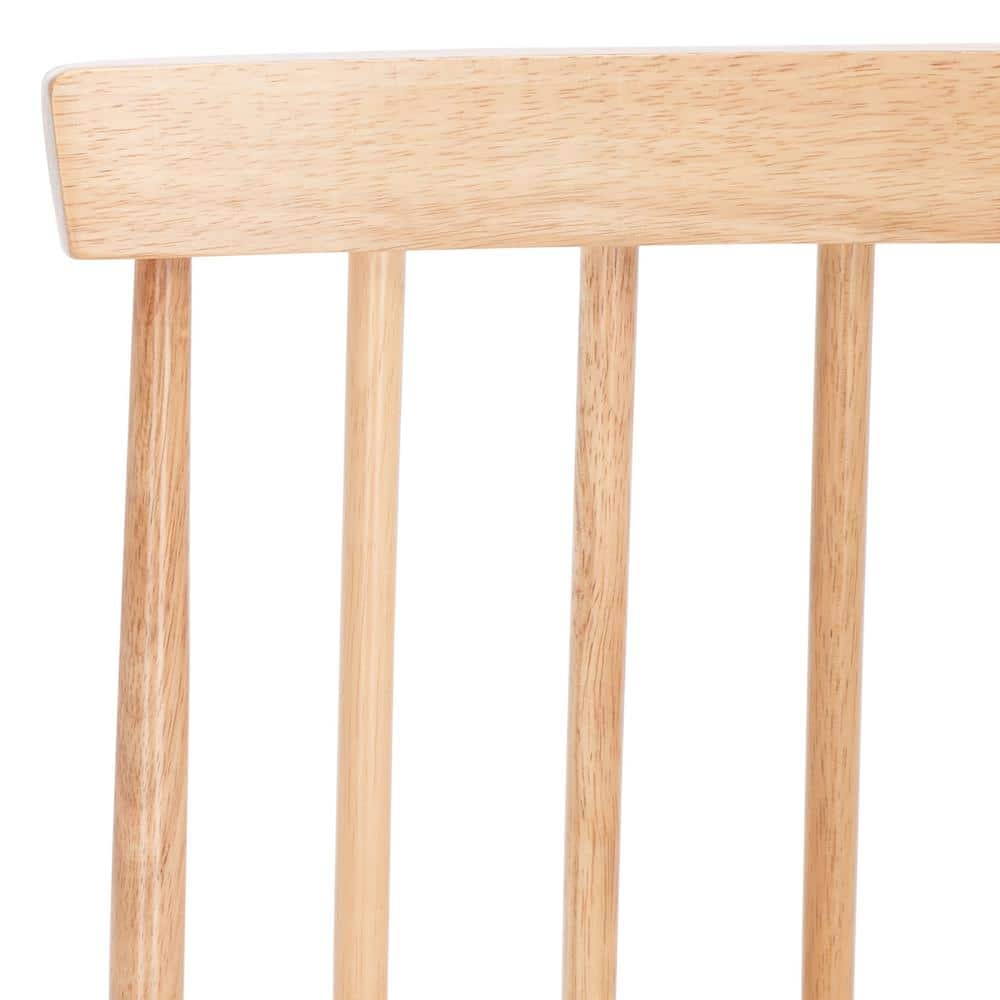 Natural Wood Swivel Windsor Counter Stool