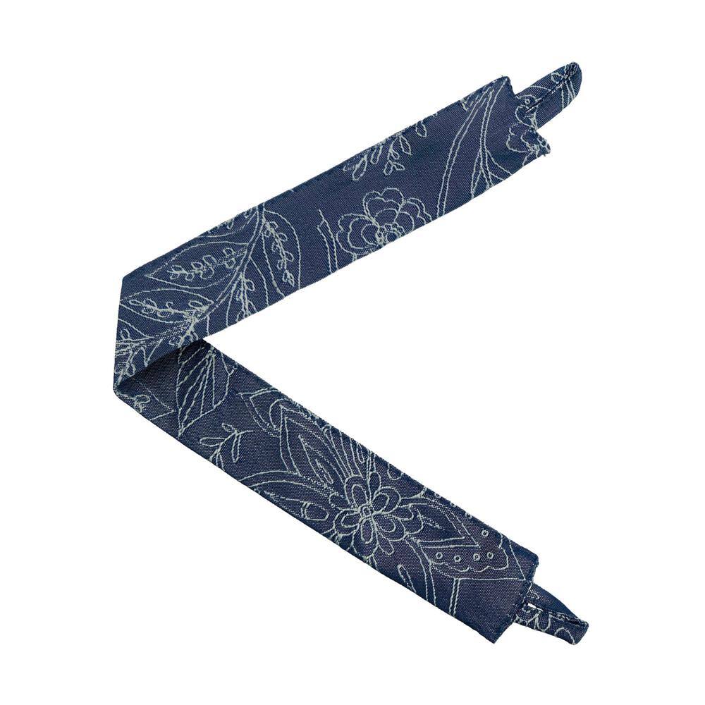 Navy Paisley Thermal Blackout Grommet Curtains, 38" x 96", Set of 4