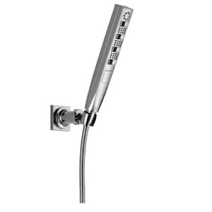 4-Spray Patterns 1.75 GPM 1.43 in. Wall Mount Handheld Shower Head with H2Okinetic in Lumicoat Chrome