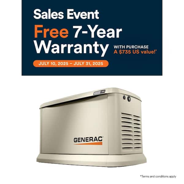 26,000 Watt - Dual Fuel Air- Cooled Whole House Home Standby Generator, Smart Home Monitoring
