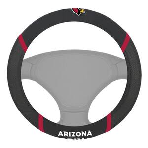 NFL - Arizona Cardinals Embroidered Steering Wheel Cover in Black - 15in. Diameter