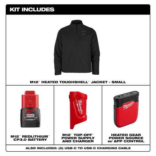 Milwaukee Men's Small M12 12V Lithium-Ion Cordless TOUGHSHELL