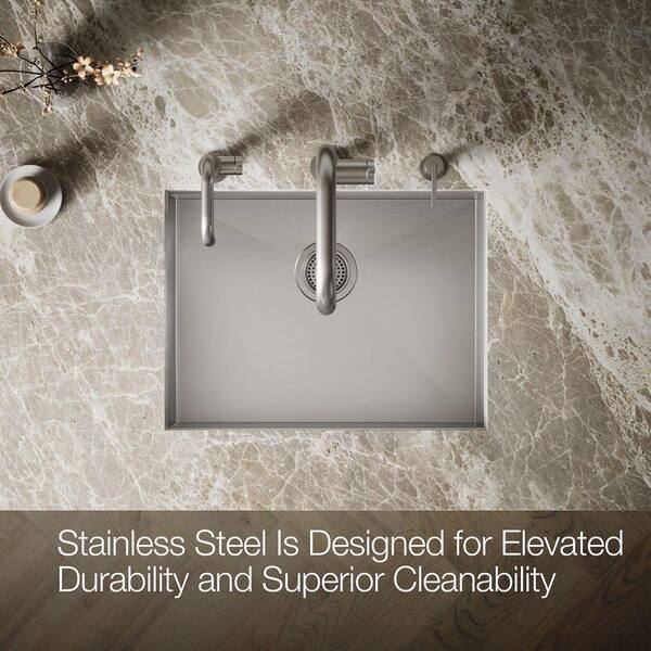 KOHLER Vault Undermount Stainless Steel 24 in. Single Bowl Kitchen