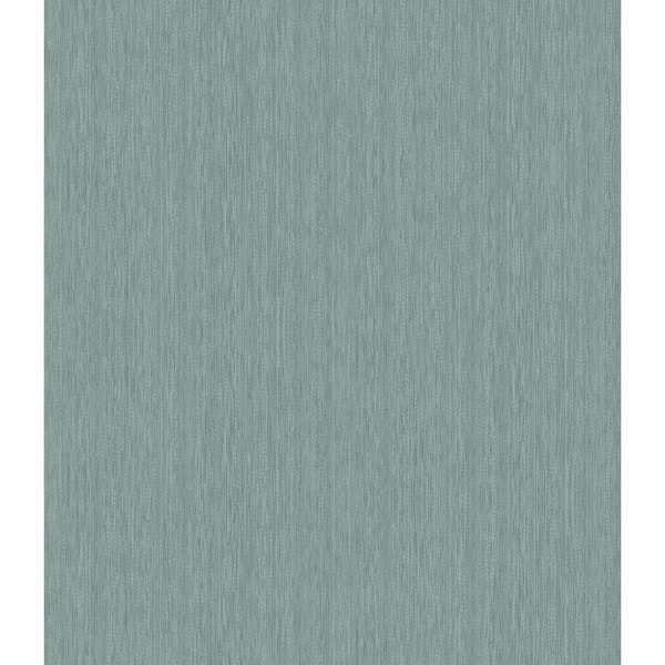 CASA MIA Textile Effect Vertical Turquoise Paper Non-Pasted Strippable Wallpaper Roll (Cover 56.05 sq. ft.)