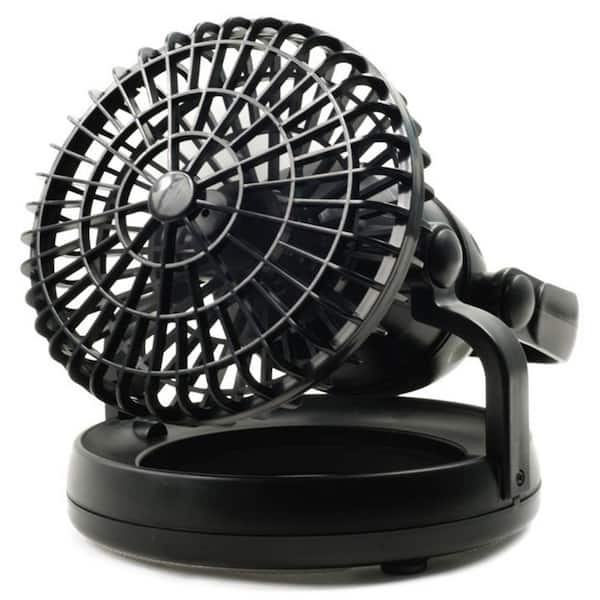 ProHT 2-in-1 Portable 7.25 in. Floor/Ceiling Fan with Integrated Lamp