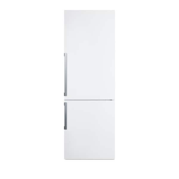 Summit Appliance 24 in. 11.35 cu. ft. Bottom Freezer Refrigerator in White, Counter Depth