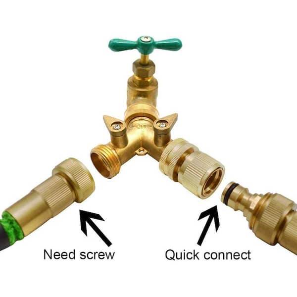 Unbranded - Garden Hose Quick Connect Solid Brass Quick Coupler 3/4 in. (Pack of 4)