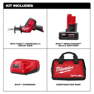 PACKOUT 10 in. Compact Tool Box W/ M12 FUEL HACKZALL Reciprocating Saw Kit & M12 PVC Pipe Shear