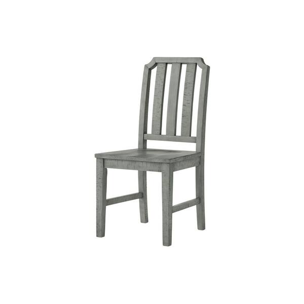 martins solid wood slat back side dining chair