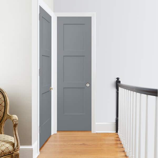 24 in. x 80 in. Birkdale Stone Stain Smooth Solid Core Molded Composite Interior Door Slab