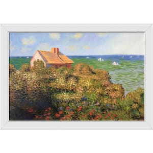 Fisherman's Cottage at Varengeville by Claude Monet Galerie White Framed Architecture Painting Art Print 28 in. x 40 in.