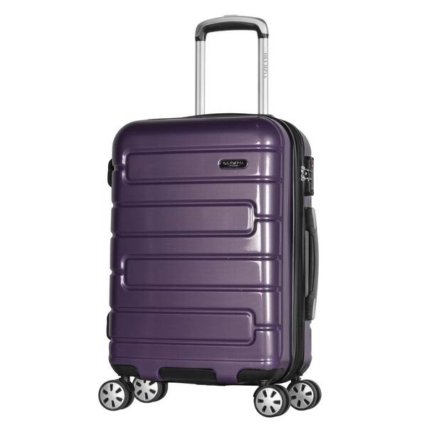 Olympia Usa Nema 22 In Purple Carry On Pc Hardcase Spinner With Tsa Lock He 8022 Pu