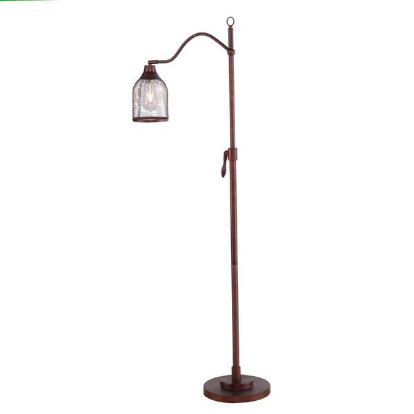Unbranded Dinah 58.25 in. Coppery Brushed Bronze Floor Lamp