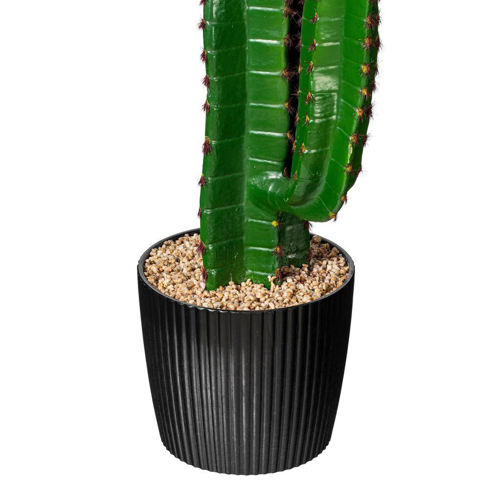 45" Green Artificial Finger Cactus in Black Pot