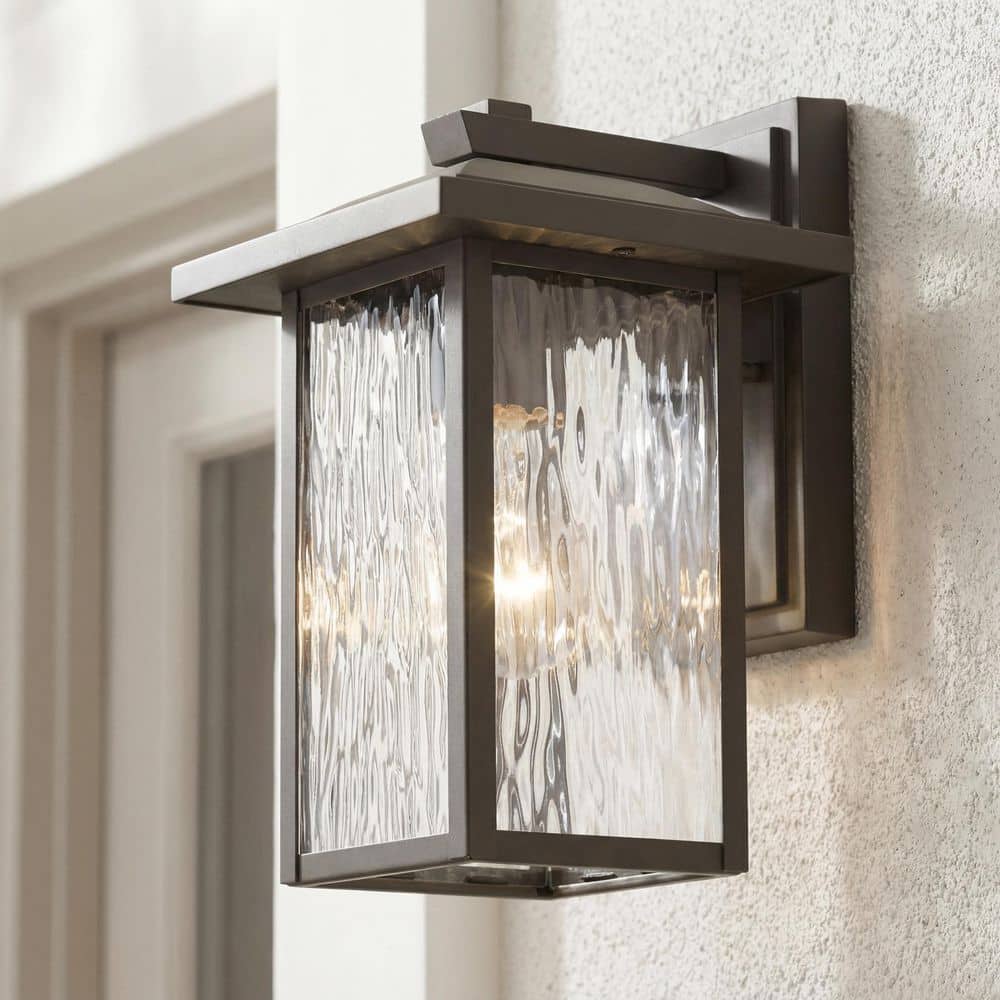 KICHLER Capanna 10.25 in. 1-Light Olde Bronze Outdoor Hardwired