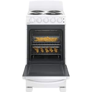 20 in. 4 Element Freestanding Electric Range in White with Standard Cooking